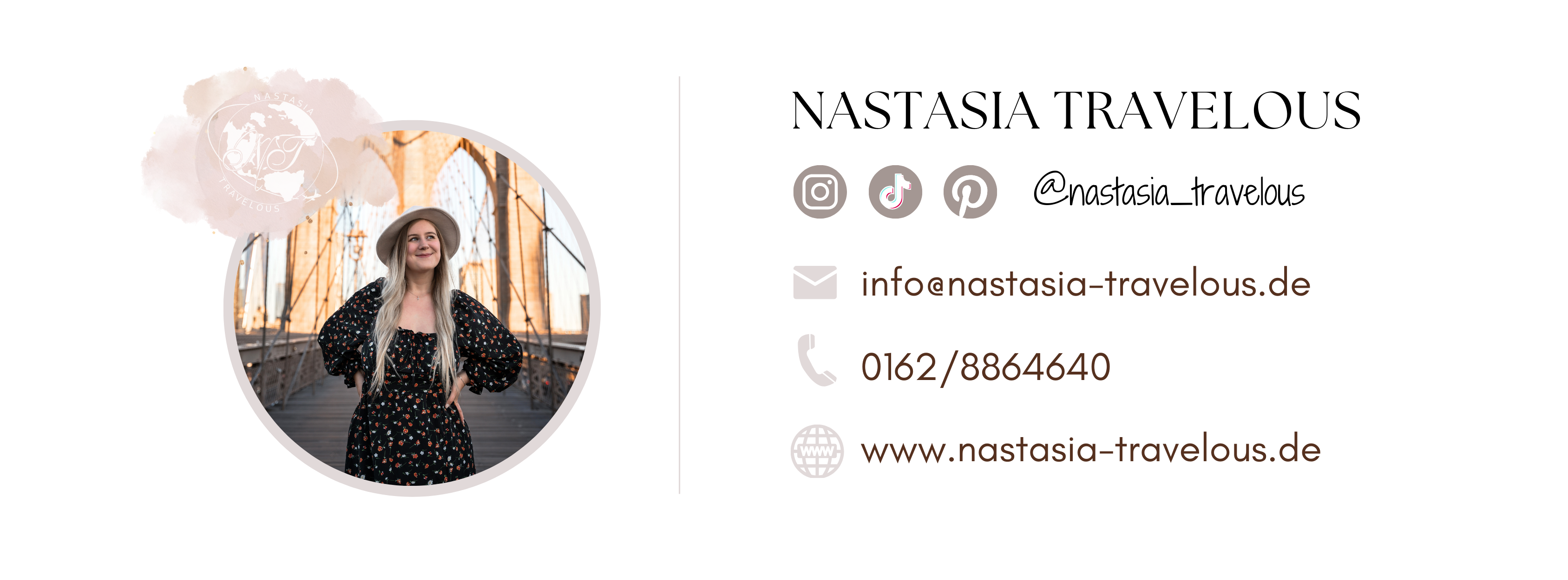 Kontakt Nastasia Travelous